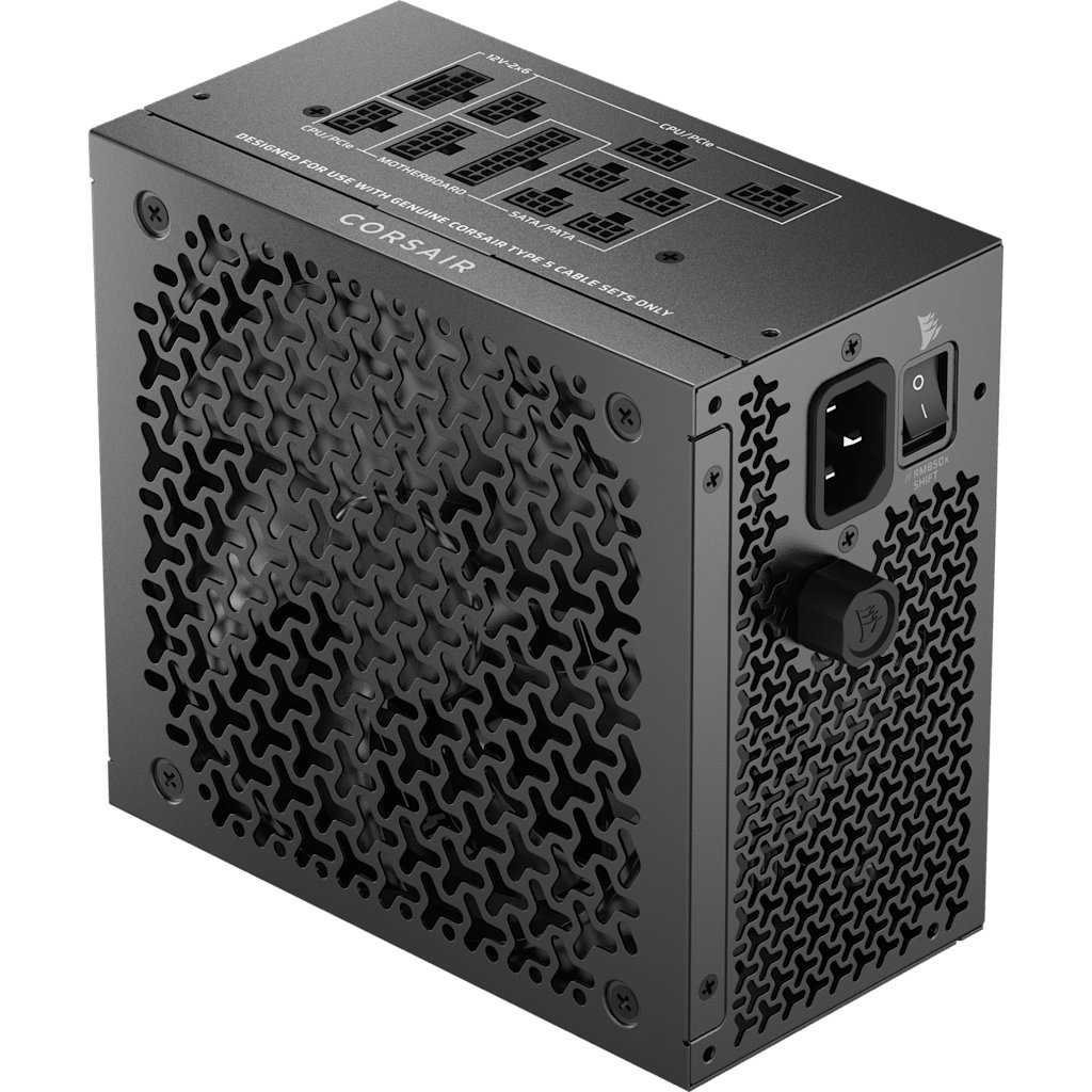 Corsair RM Series™ RM850x Shift — 850 Watt 80 PLUS Gold Fully Modular ATX PSU; ATX 3.1; PCI-E 5.1; 10yr Warranty