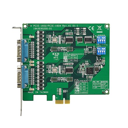 Advantech 2Port RS-232 PCI-E Communication Card With 2X RS-232/422/485 Ports And PCI Express Bus 2.0 Compliant