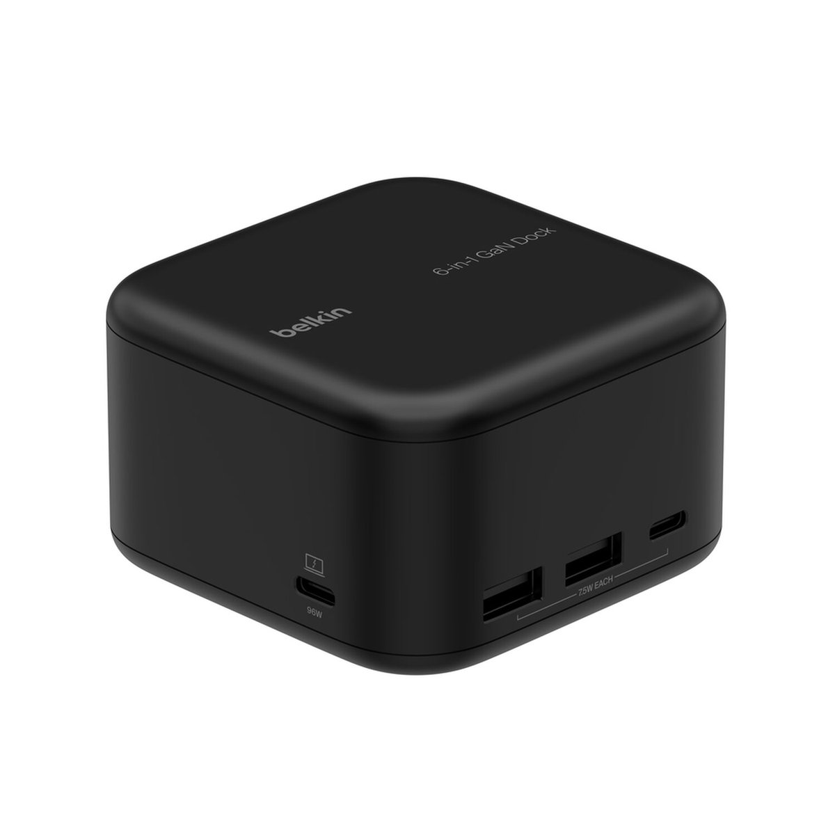 Belkin Connect USB-C 6-in-1 Core GaN Dock 130 Watt - Black