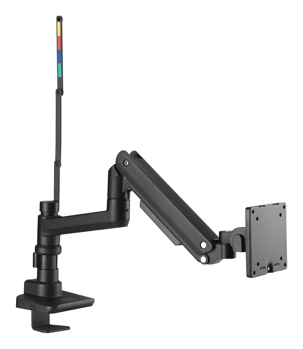 Kensington - Desk/Table Arm SmartFit Heavy Duty Single Monitor Arm - Black - Provides stable support for 1 x Monitors 49"