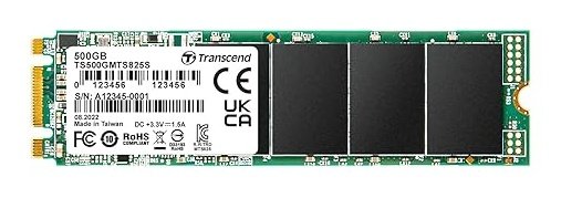 Transcend 500GB MTS825S M.2 SATA3 2280 SSD - Cacheless TLC