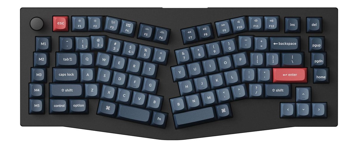 Keychron V10 Max Alice Layout QMK/VIA 1K Red Switch Hot-Swap Gateron Jupiter RGB Wireless Custom Mechanical Keyboard