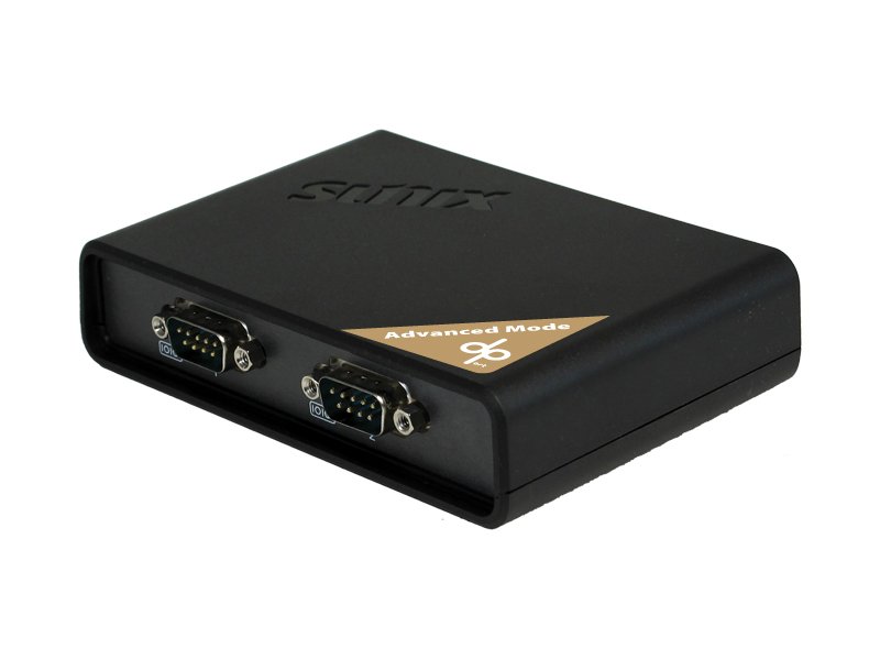 Sunix DPAS02H00 DevicePort Advanced mode ethernet enabled with WiFi support - 2x serial/RS-232 over ethernet ( 2xRJ45 ) , upstream+downstream with daisy chain support upto 255x serial ports , auto-detect & port-mapping , 115 Kbps , sunix DPL2000Q chipset , 121x81.9x27mm , 15KV ESD protection + 8KV IEC1000-4-2 Contact Discharge + 4KV line-to-line protection , powered by USB - to prevent on-line spy recording, DevicePort Dock Mode limits specific ethernet port connection to PC ( not directly on router or switch )