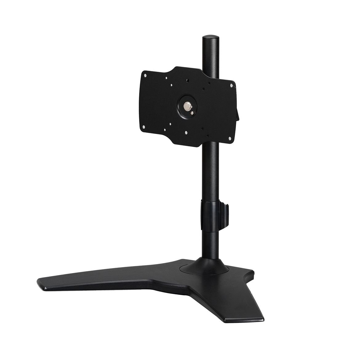 Aavara TS021 flip mount for 1x lcd stand ( support optional arm module for kb or printer) - 20 swivelable + 15 tilt angle adjustable , 90 rotation pivot for landscape or portrait , height adjustable , with ExperTorque technology , smart cable management , aluminum alloy/Steel , VESA mounting : 200x100 / 100x100 / 75x75mm , support up to 1 x 32"/15Kg