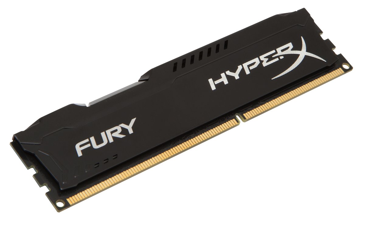 Kingston hyper-x Fury HX318C10FB/4 / fury beast KF318C10BB/4 with asymmetrical blacK heatsink , 4Gb , ddr3-1866 , CL10 , 1.5v - 240pin - lifetime warranty