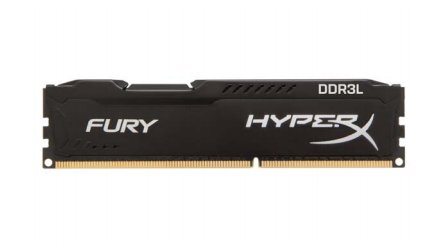 Kingston HX318LC11FB/4 hyper-x Fury with asymmetrical blacK heatsink , 4Gb , ddr3L-1866 , CL11 , 1.35V / 1.5V dual voltage - 240pin - lifetime warranty