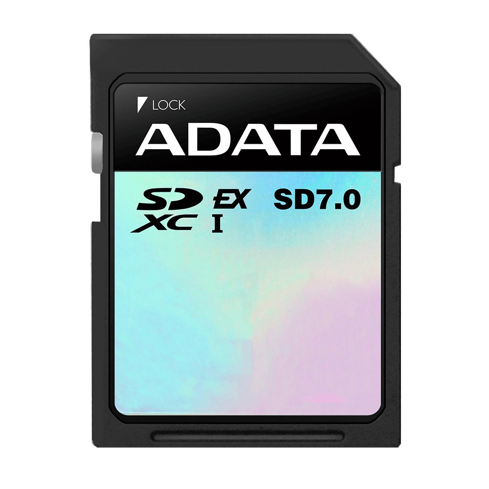 ADATA ASD256GEX3L1 256Gb sdXc Premier Extreme series - SD Express 7.0 ( SSD class PCIe Gen3x1 and NVMe ) , with anti-static/water/ temperature/ shock/ vibration/ X-ray proof , 24x32x2.1mm , not compatible with SDHC ONLY camera/reader - UHS-i EX-i V30 , read/write : 800/700mb/sec - lifetime warranty , retail pack