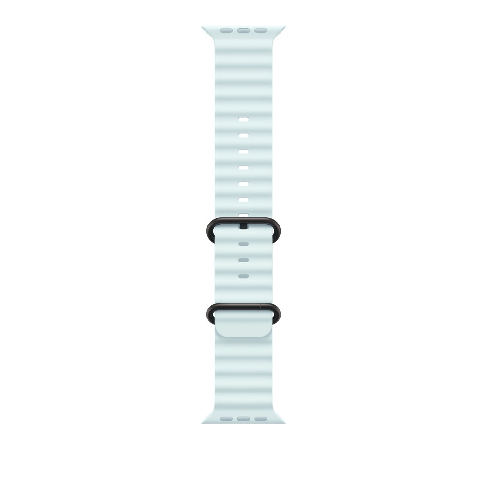 Apple 49mm Ice Blue Ocean Band - Black Titanium Finish