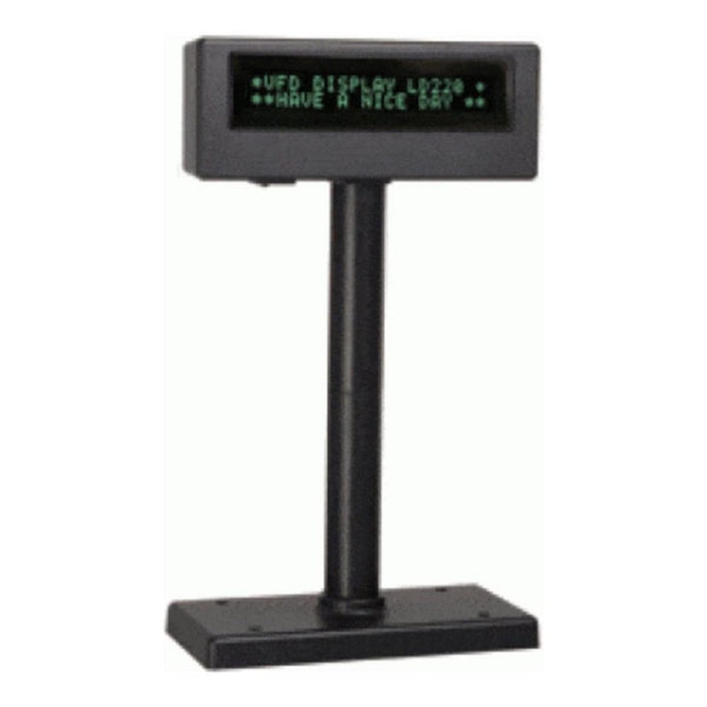 Poslab 20x2 Line VFD/Pole Display; RS232 Interface
