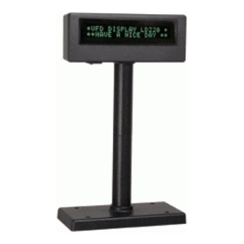 Poslab 20x2 Line VFD/Pole Display; USB Interface PD2020