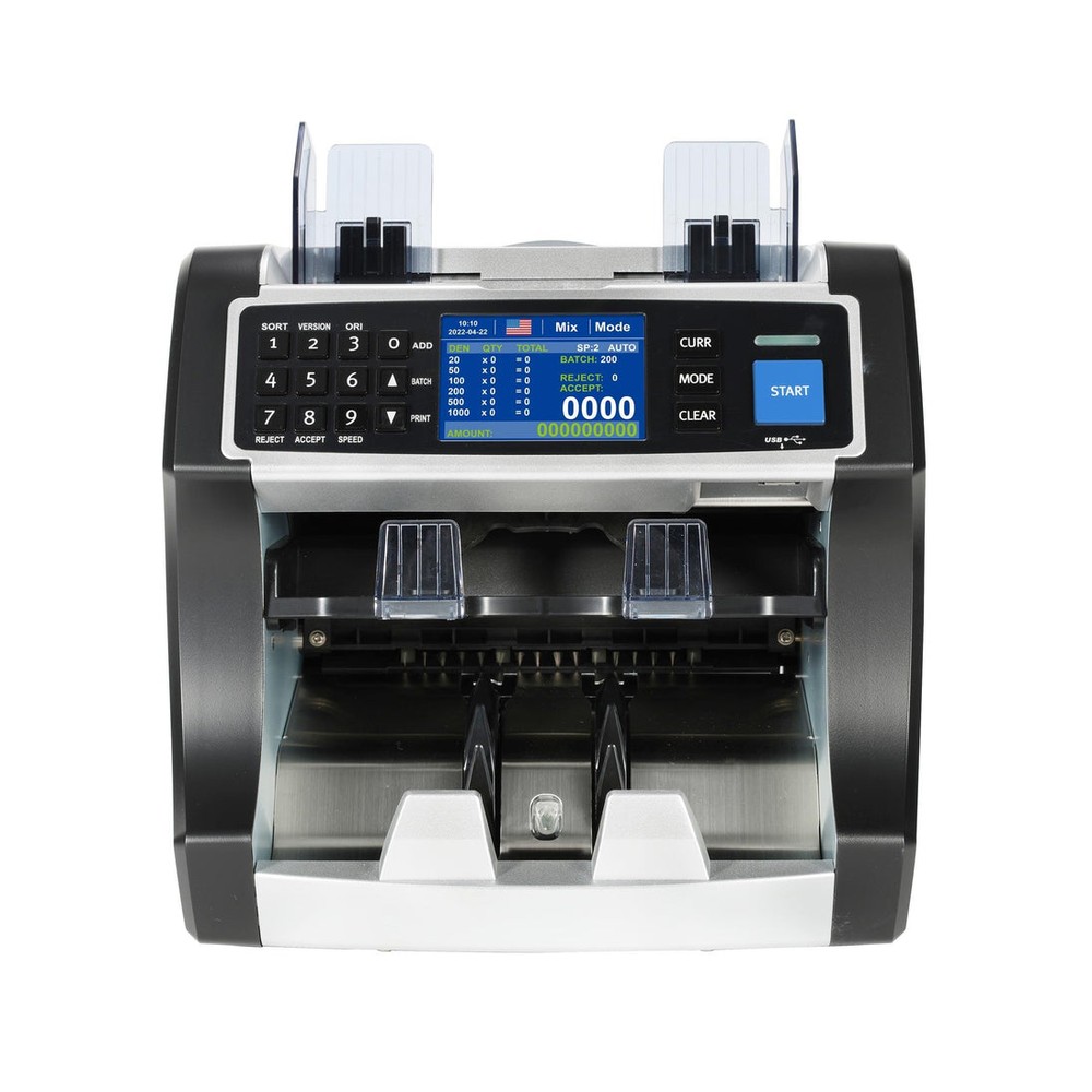 Avansa Supersort 2900 Mixed Note Counter And Sorter Up To 20 Currencies Zar:usd: Euro: Etc Touch Screen Mix Value And Piece Counting; Batching; Pattern Recognition; Serial Number Reading Dual Cis Contact Image Sensor Avansa’s 5 Point Counterfeit Detection