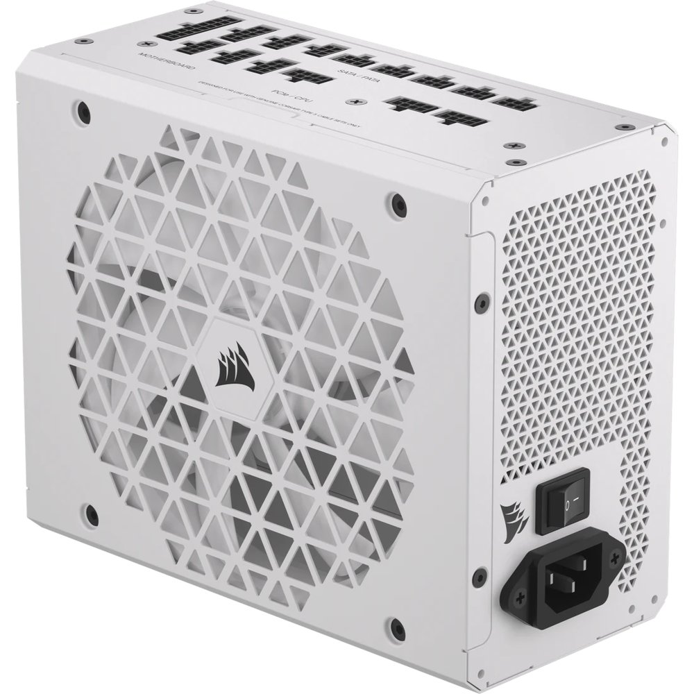 Corsair RM1000x Shift White —1000 Watt 80 PLUS Gold;10yr Warranty. ATX (1); EPS (2);PCI-E (4);12VHPWR (1);PATA (8);SATA (12)