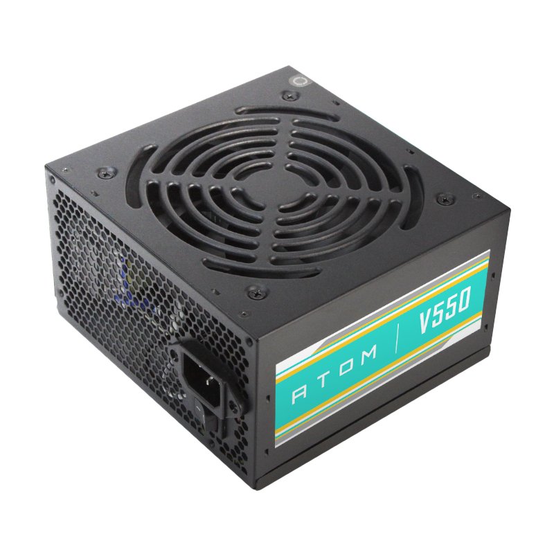 Antec ATOM V550 Atom V550 550w - 24pin ( 4pin detachable ) , 1x EPS12V , 2x 8pin (2+6) PCI-E power , 5x SATA + 2x 4pin molex + 1x FDD , 120mm Silent fan - with OPP / OVP / UVP / SCP protections , 2 years warranty - no power cord
