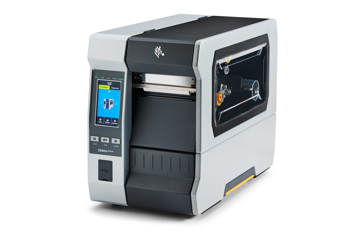 Zebra TT Printer ZT610; 4''; 203 dpi; Euro and UK cord; Serial; USB; Gigabit Ethernet; Bluetooth 4.2; USB Host; Wireless 802.11 AC Car