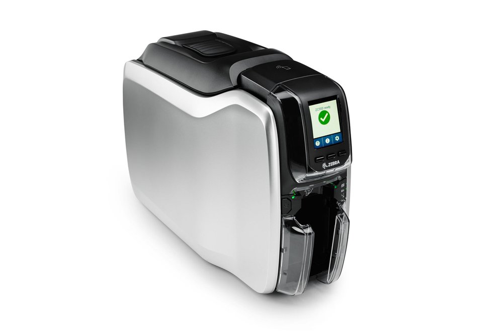 Zebra Printer ZC300; Single Sided; UK/EU Cord; USB & Ethernet; Windows Driver; CardStudio 2.0 (Standard) application; 200 PVC cards; Y
