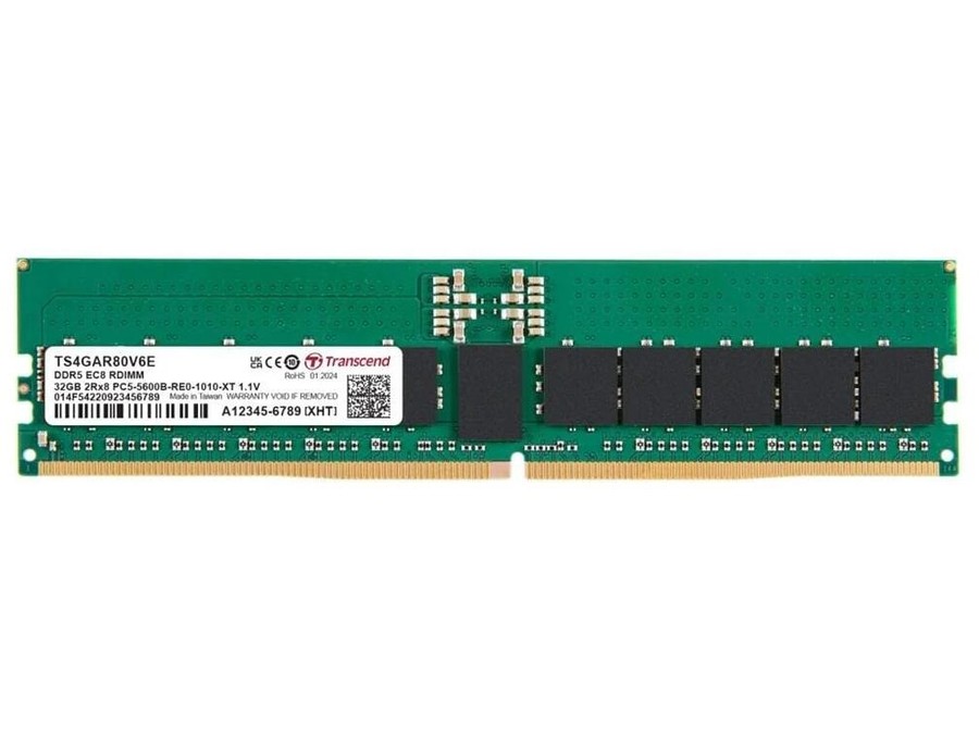 TRANSCEND 32GB DDR5-5600 REG-DIMM 2Rx8 2Gx8 CL46 1.1V