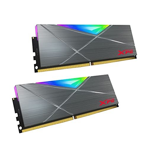 Adata AX4U360032G18i-ST50 RGB D50 - 32Gb , solid constructed metal heatsink ( 133.35x40x8mm ) , 10-layer PCB , support Intel + AMD XMP ( eXtreme Memory Profiles ) , Ddr4-3600 ( pc4-28800) , CL16 , 1.35v - 288pin - lifetime warranty