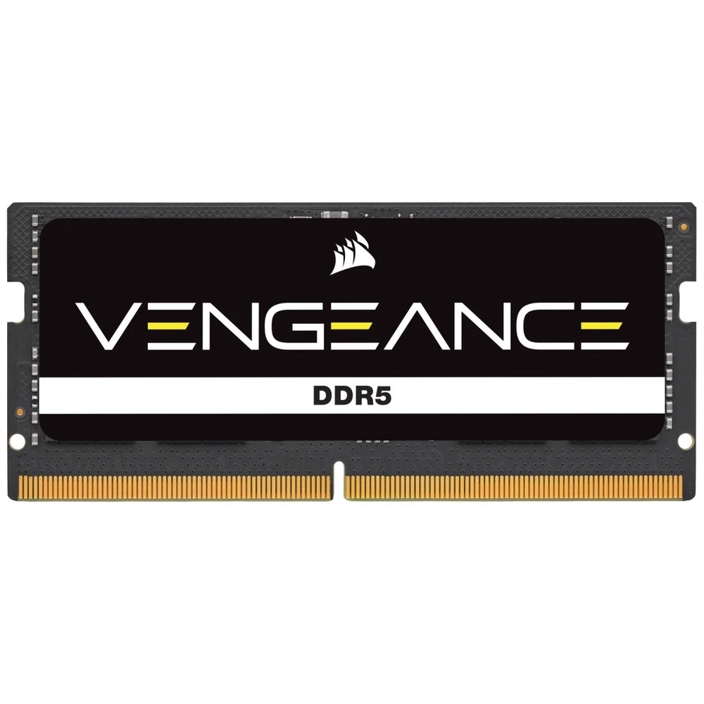 Corsair CMSX32GX5M1A5200C44 Ddr5 Nb so-dimm venGeance , ddr5-5200 , 32Gb , single rank x4 , CL44 - 262pin , built-in ECC , 1.1V - lifetime warranty - Retail pack