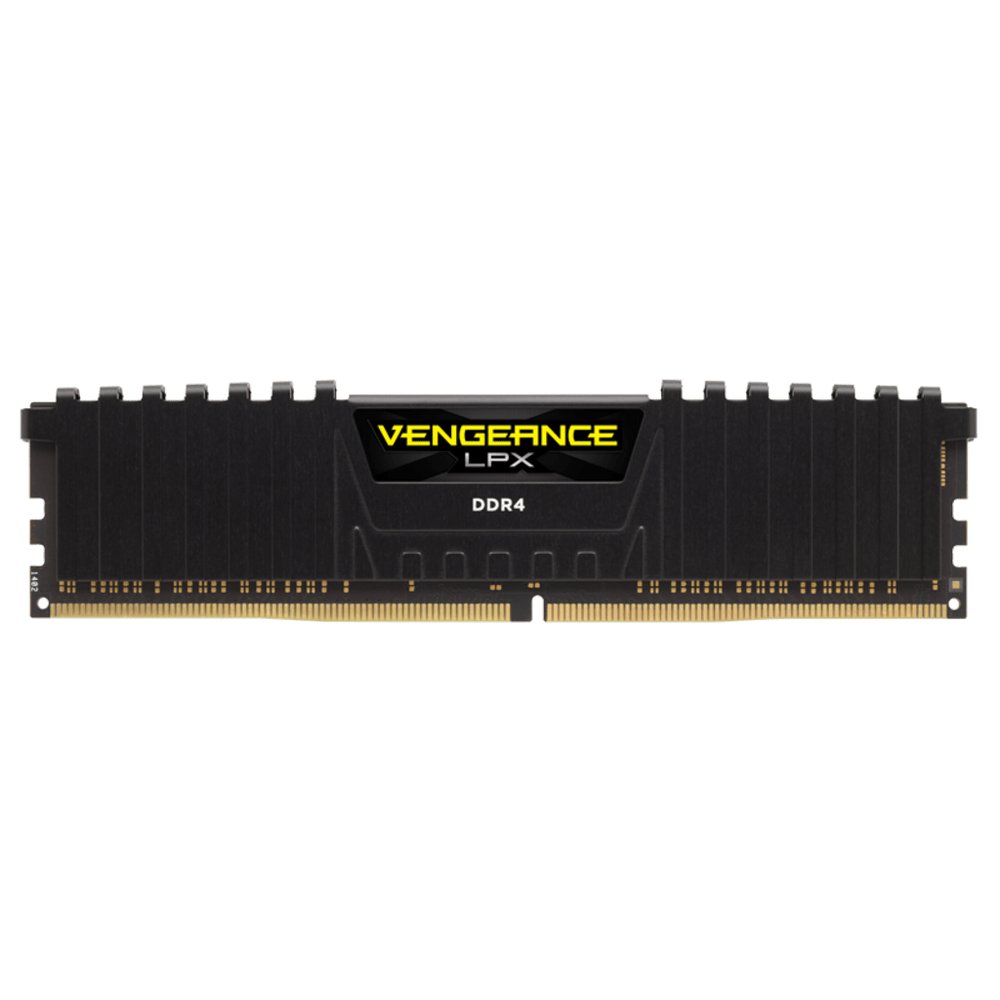 Corsair CMK32GX4M1A2400C16 vengeance Lpx with blacK low-profile heatsink , with 8-layer PCB , 32Gb - support Intel XMP ( eXtreme Memory Profiles ) , Ddr4-2400 ( pc4-19200) , CL16 , 1.2v - 288pin - lifetime warranty