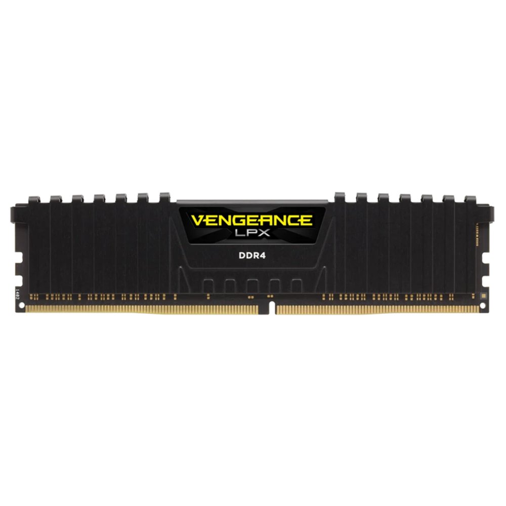 Corsair CMK32GX4M1A2666C16 vengeance Lpx with blacK low-profile heatsink , with 8-layer PCB , 32Gb - support Intel XMP ( eXtreme Memory Profiles ) , Ddr4-2666 (pc4-21300) , CL16 , 1.2v - 288pin - lifetime warranty