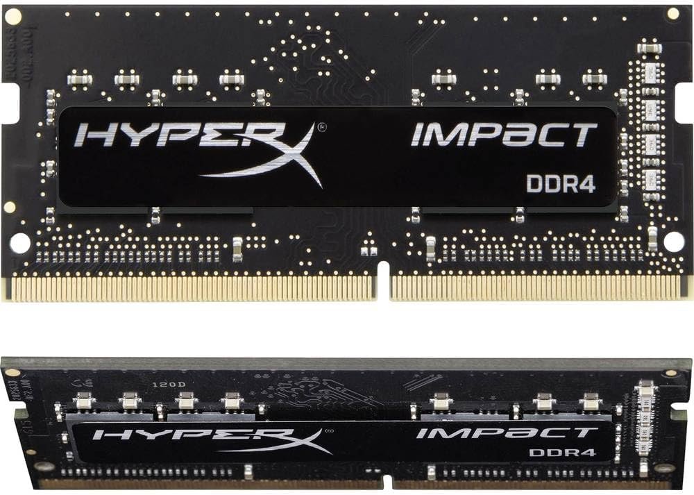 Kingston HX432S20iBK2/32 / HX432S20iB2K2/32 / KF432S20iBK2/32 Ddr4 Nb so-dimm hyperX Impact black , 3200 (pc4-25600) , 16Gb x2 kit , single rank x8 , CL20 - 260pin , 1.2V - lifetime warranty - Retail pack