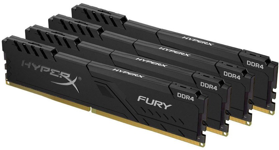 Kingston HX434C16FB3K4/64 DDR4-3466 ( pc4-27666) , hyper-x Fury with asymmetrical heatsink , CL16 , 16Gb x 4 kit - support Intel XMP ( eXtreme Memory Profiles ) , 1.35v - 288pin - lifetime warranty