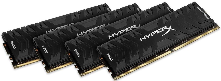 Kingston HX436C17PB3K4/64 DDR4-3600 ( pc4-28800) , hyper-x Predator with tall heatsink , CL17 , 16Gb x 4 kit - support Intel XMP ( eXtreme Memory Profiles ) , 1.35v - 288pin - lifetime warranty