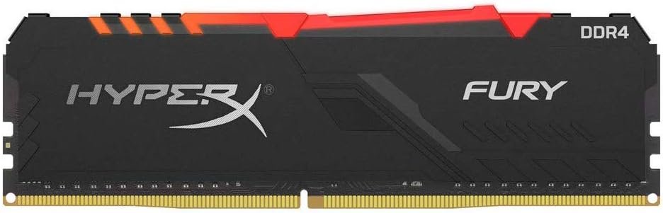 Kingston HX424C15FB3A/32 DDR4-2400 ( pc4-19200) , hyper-x RGB Fury with heatsink , CL15 , 32Gb - support Intel XMP ( eXtreme Memory Profiles ) , 1.2v - 288pin - lifetime warranty