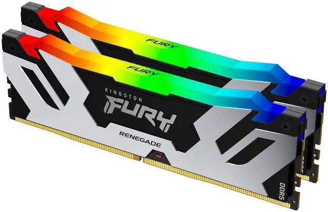 Kingston Fury Renegade RGB - 16GB x2 (32GB) , DDR5-6800MT/s , CL36 , Black