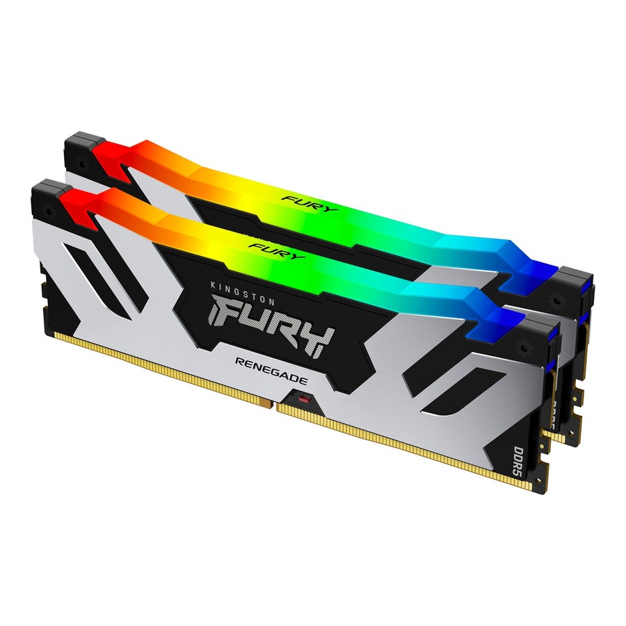 Kingston Fury Renegade RGB - 32GB x2 (64GB) , DDR5-6400MT/s , CL32 , Black