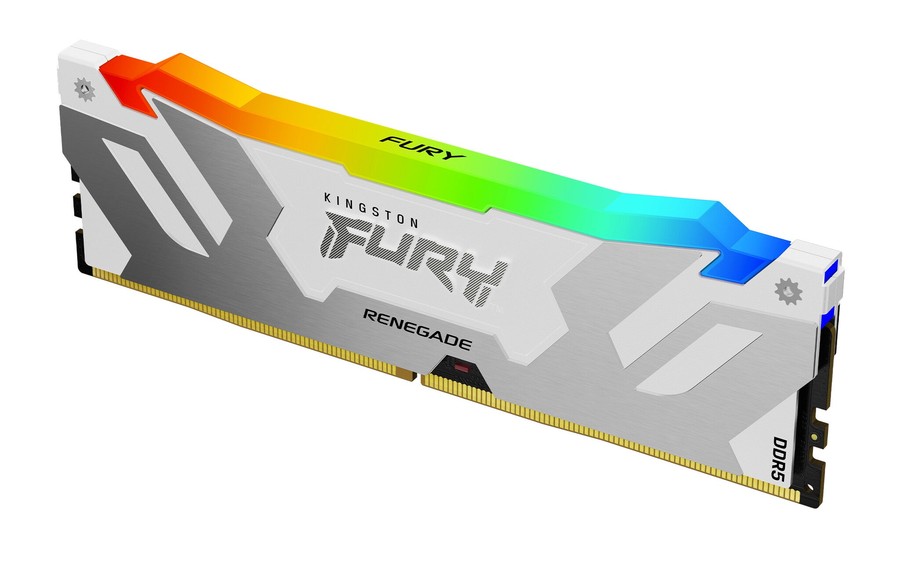 Kingston Fury Renegade RGB - 32GB x2 (64GB) , DDR5-6400MT/s , CL32 , White