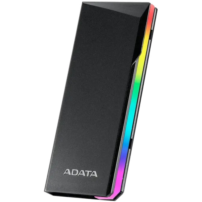 ADATA EC700G M.2 NVMe/SATA RGB SSD Enclosure USB 3.2 Gen2 Type-C Black (AEC700GU32G2-CGY)