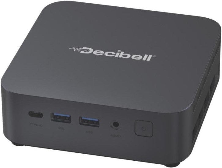 Decibell N3ES Mini PC, AMD Ryzen 5 7530U, 16GB LPDDR4X, 512GB SSD, Wi-Fi 6, Windows 11 Pro