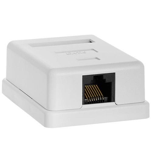 Netix RJ45 CAT6 Single Port Surface Mount Box (29-0021)