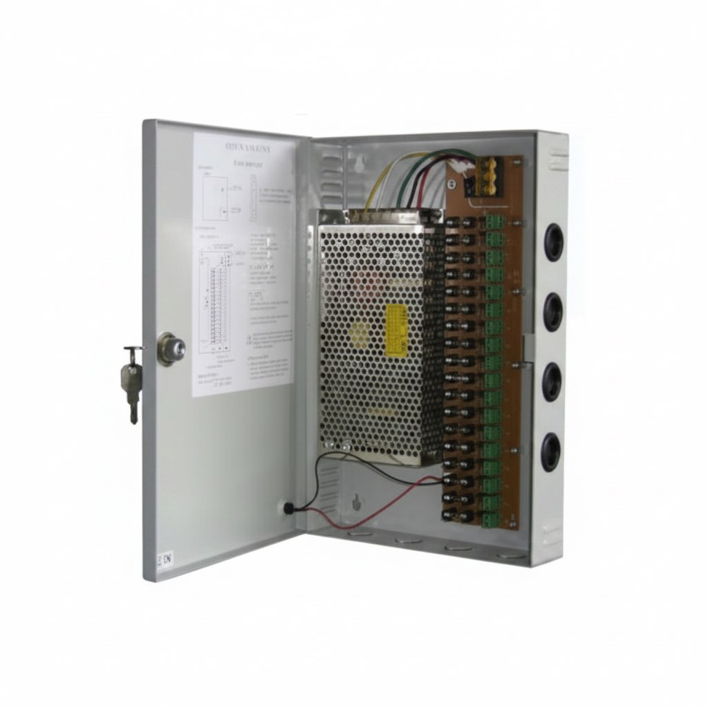 Securnix TR-711 12V 10A 9-Way CCTV Power Supply Box