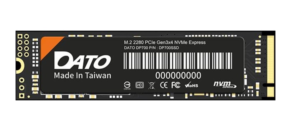 DATO DP700 PCIe Gen3x4 M.2 2280 NVMe 1TB SSD