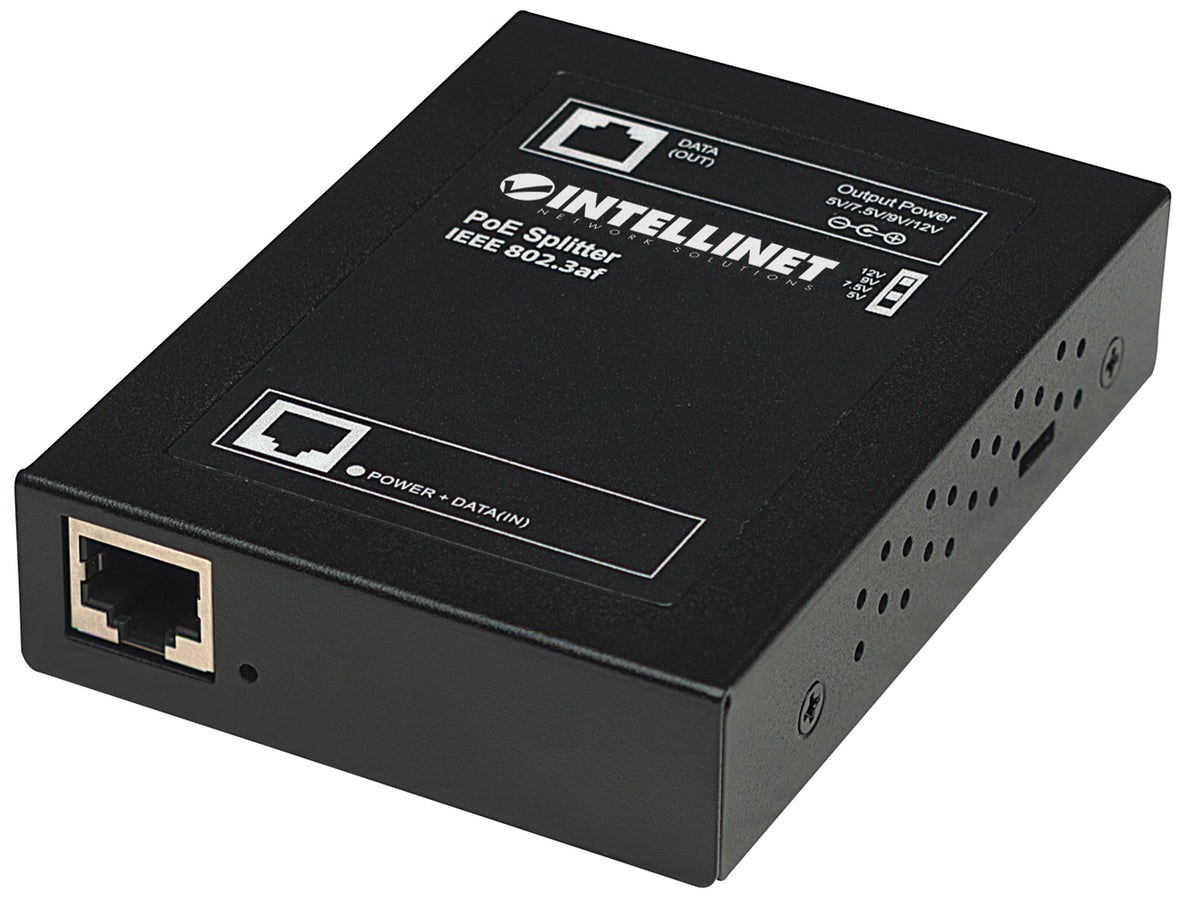 Intellinet PoE Splitter (502900) - IEEE 802.3af, 5/7.5/9/12V Output