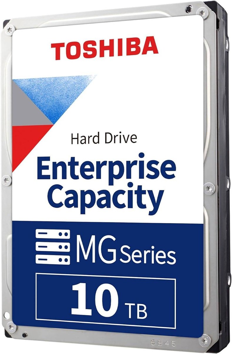 Toshiba MG10-D Enterprise 10TB 3.5" SATA Hard Drive (HDEB026GEA51F) - 7200RPM, 512MB Cache