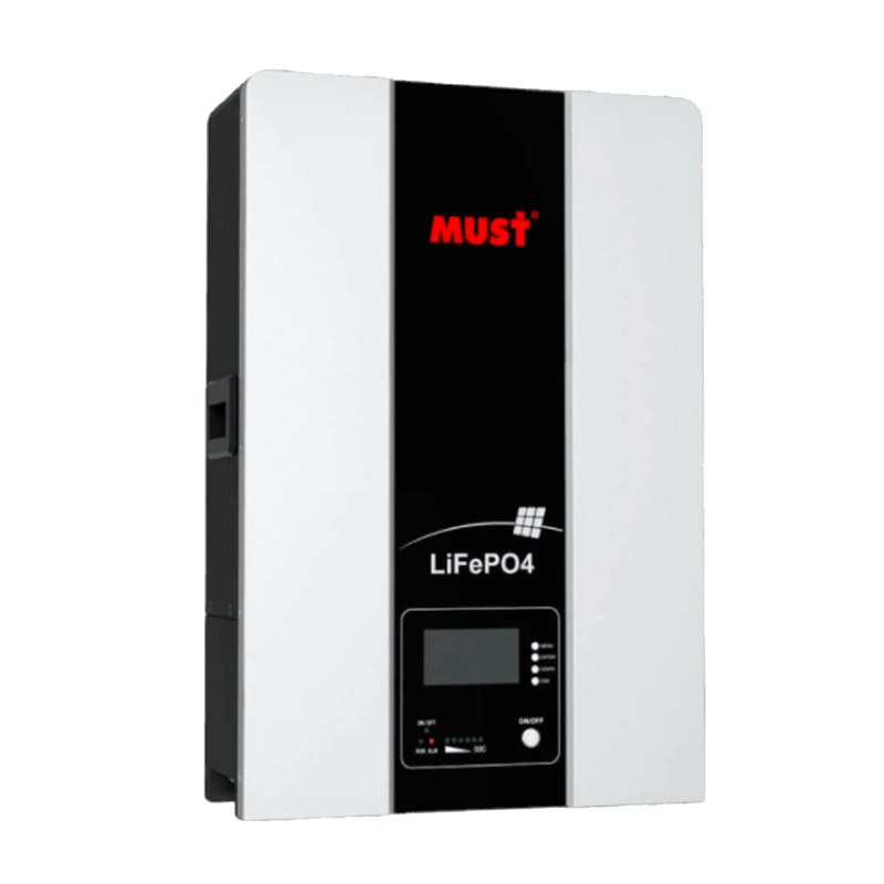 Must Solarix Must LP16-48100 51.2V 100Ah LiFePO4 Wall-Mount Battery Module with LCD (SOLMLP1648100)