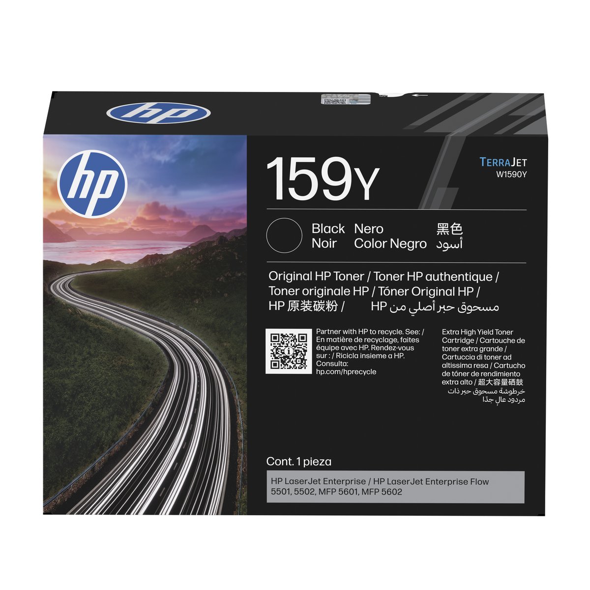 HP 159Y Extra High Yield Black Original LaserJet Toner Cartridge, 26,000 pages (W1590Y)