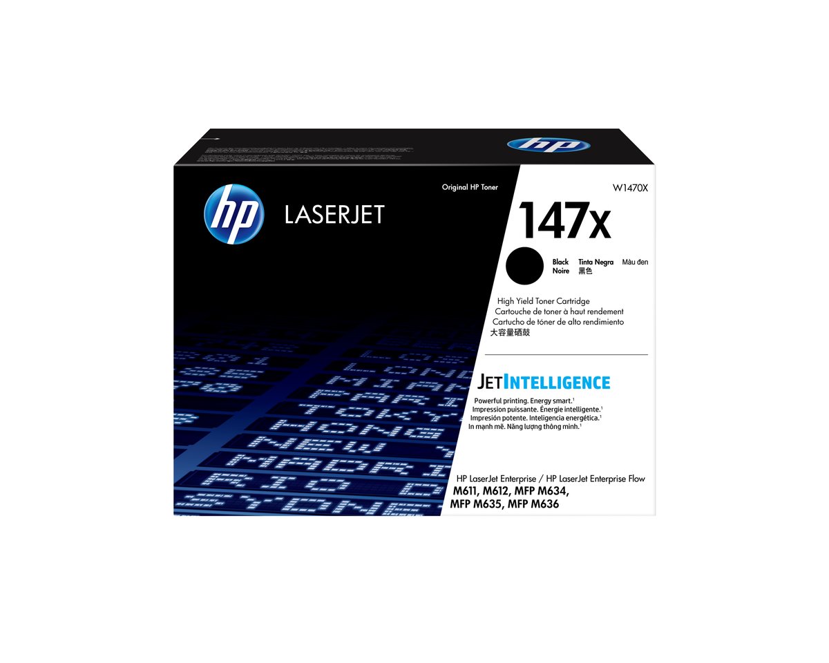 HP 147X High Yield Black Original LaserJet Toner Cartridge (W1470X)