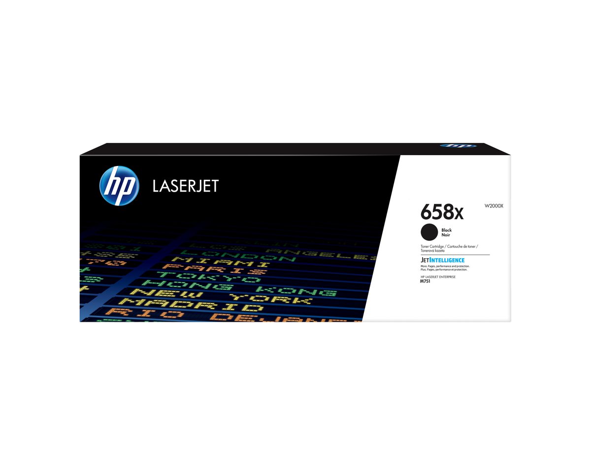 HP 658X High Yield Black Original LaserJet Toner Cartridge, ~33,000 Pages (W2000X)