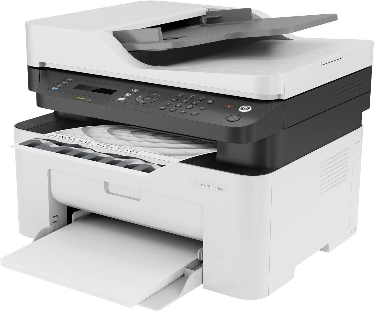 HP Laser MFP 137fnw Mono Laser Printer (4ZB84A)