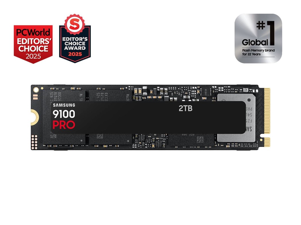 Samsung SSD SAMSUNG MZ-VAP2T0BW 9100 PRO 2 TB NVMe SSD - Read Speed up to 14 700 MB/s; Write Speed to up 13 300 MB/s; Random Read up to 1 85