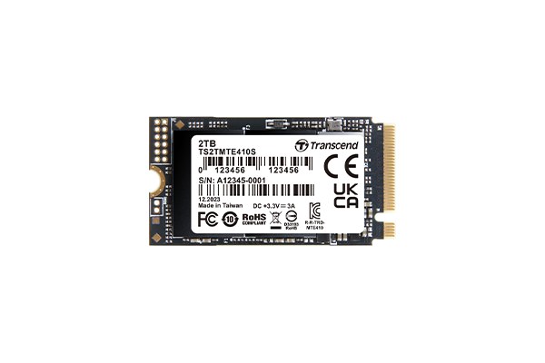 Transcend 2TB MTE410S PCI-E GEN 4x4 M.2 2242 SSD 3D NAND - 5000 MB/s Read 4300 MB/s Write - 1200 TBW