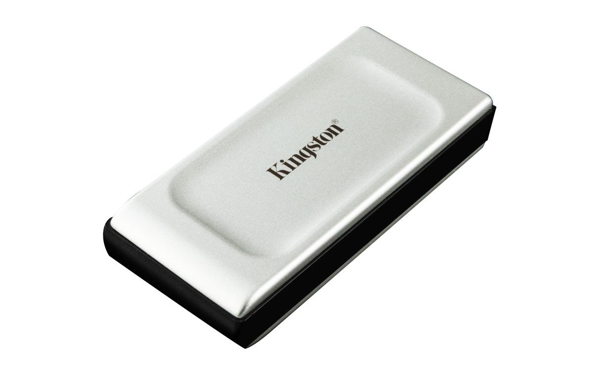 Kingston SXS2000/1000G 1000Gb XS2000 series , external TLC SSD , 20Gbps USB3 Gen2x2 type-C , 3D TLC , metallic housing with removable rubber sleeve for iP55 protection ( dustproof/waterproof/shockproof ) , read/write upto 2000/2000MB/s , with transmission status LED , 70x33x14mm - type-C or type-A , 5 years warranty