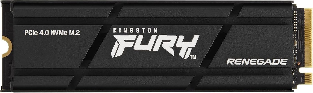 Kingston 2TB Fury Renegade M.2 SSD - 3D TLC NAND , PCIe Gen4 x4 NVMe , M.2 2280 (22x80x3.5mm) with low profile aluminum heat spreader , Phison E18 controller with 2048MB DDR4 Cache , Sequential R/W: 7300/7000MB/s , Random 4K R/W: 1000000/1000000 ioPS , TBW: 2PB , MTBF: 1.8M hrs , 5-Year Warranty
