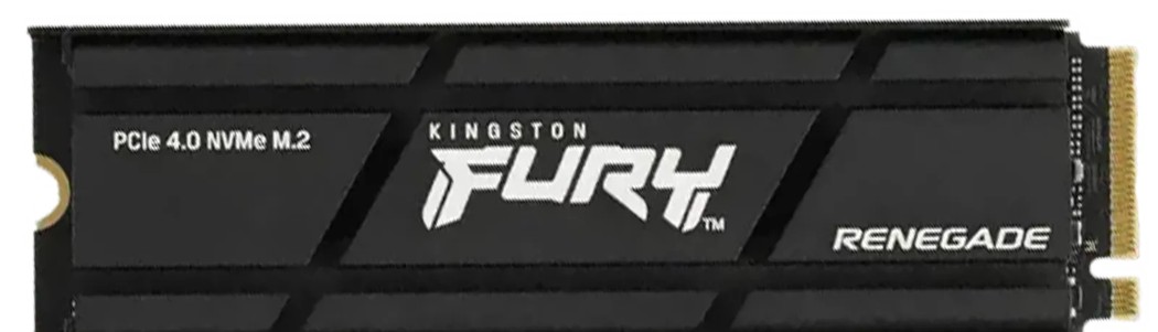 Kingston 4TB Fury Renegade M.2 SSD - 3D TLC NAND , PCIe Gen4 x4 NVMe , M.2 2280 (22x80x3.5mm) with low profile aluminum heat spreader , Phison E18 controller with 4096MB DDR4 Cache , Sequential R/W: 7300/7000MB/s , Random 4K R/W: 1000000/1000000 ioPS , TBW: 4PB , MTBF: 1.8M hrs , 5-Year Warranty