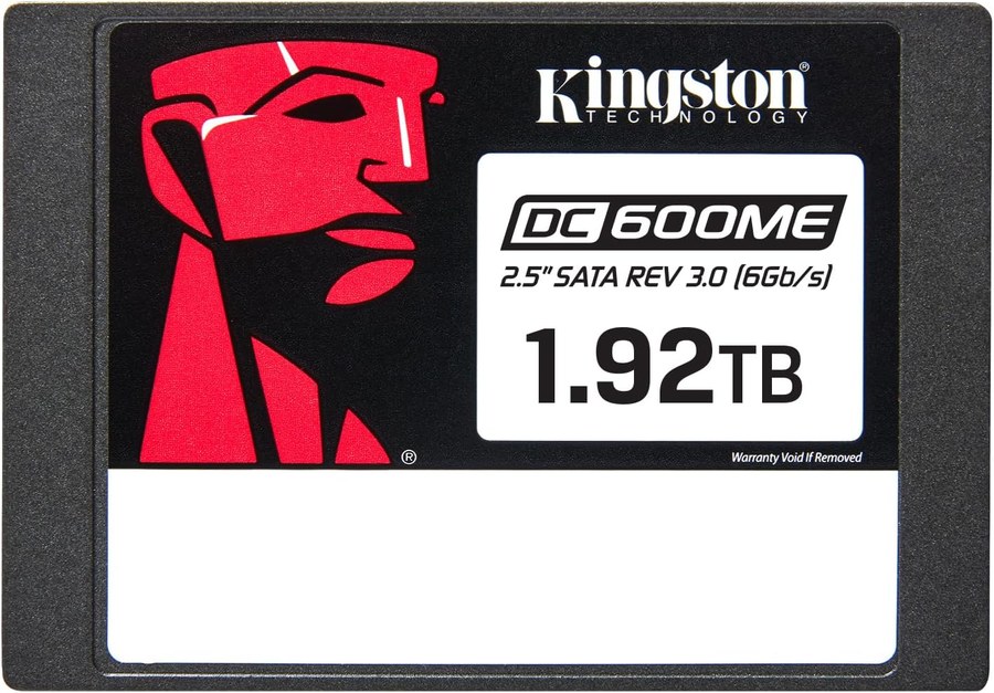 Kingston 2.5" 1920Gb DC600ME: Enterprise SATA SSD, 1920GB, 2.5", SATA 6Gb/s, up to 560MB/s read, 530MB/s write, 1 DWPD endurance, TCG Opal 2.0, SED, low latency, high reliability