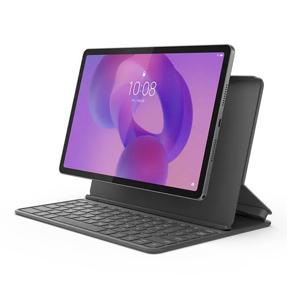 Lenovo Idea Tab    Bundle Incl. Lenovo® Folio Keyboard + Lenovo Tab Pen, 11" 2.5K (2560x1600) IPS 500nits Anti-fingerprint, 72% NTSC, 90Hz, Touch, MediaTek Dimensity 6300 (8C, 2x A76 @2.4 GHz + 6x A55@2.0 GHz), 8GB Soldered LPDDR4x, 256GB UFS 2.2, Integrated Arm Mali-G57 MC2 GPU, Android™ 15 or Later, Wi-Fi® 5, 802.11ac 1x1 + BT5.2, 5G Sub-6 GHz, Luna Grey, Intergrated 7040mAh (Typical), Voice Call, Front 5.0MP / Rear 8.0MP, 1-year, Carry-in